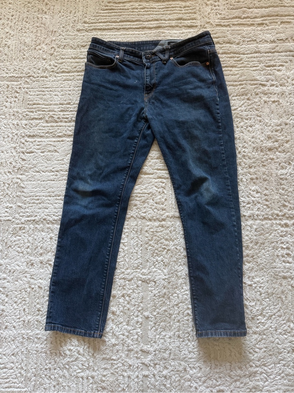 Volcom Dark Blue Men's Slim Straight Jeans